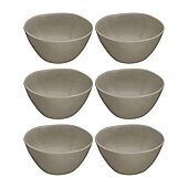 ABODE HOMEWARES Planta Matte Dune 6-pc. Melamine Cereal Bowl