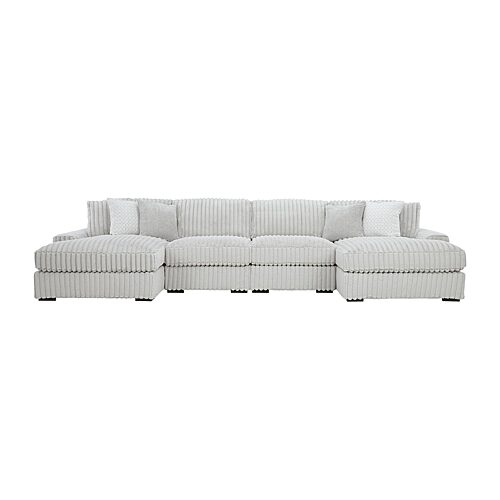 Signature Design by Ashley Twilight 4-pc. Sectional, One Size, Gray