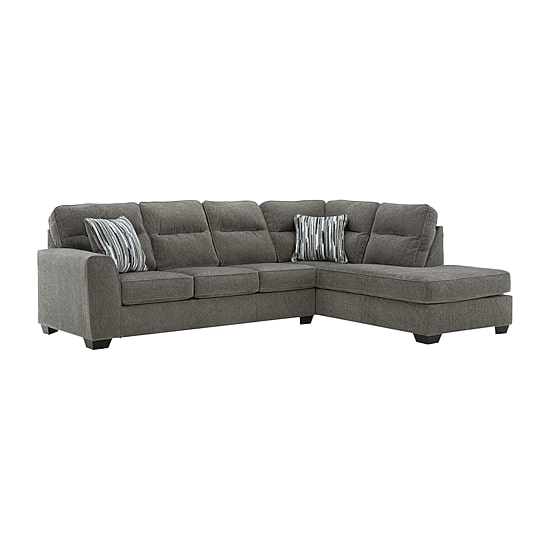 Signature Design by Ashley® Olympia 2-pc. Sectional, Color: Graphite ...
