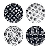 Tarhong Bamboo Medallion 4-pc. Melamine Salad Plate