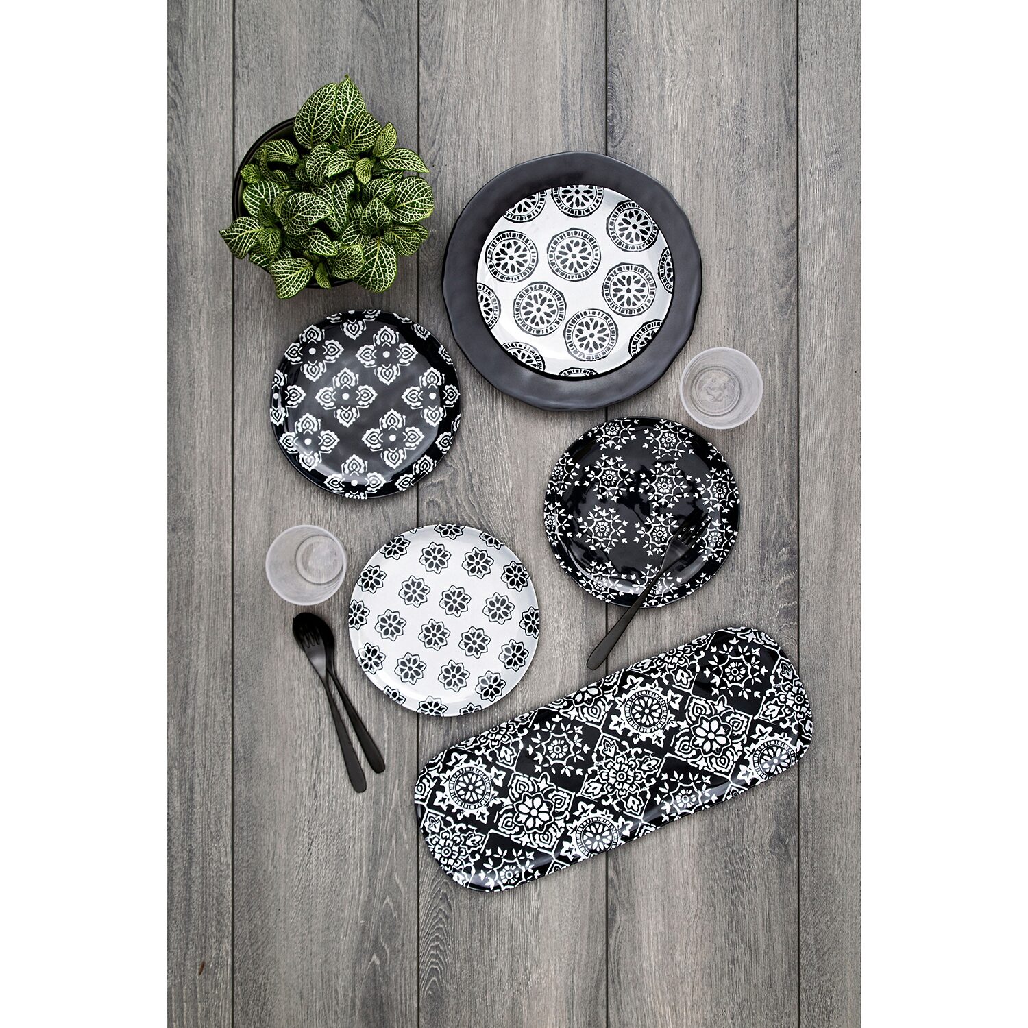 Tarhong Planta Matte 6-pc. Melamine Salad Plate