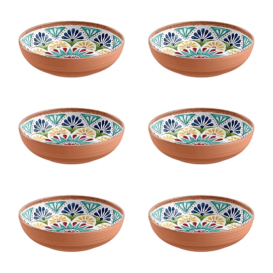 ABODE HOMEWARES Rio Medallion 6-pc. Melamine Cereal Bowl