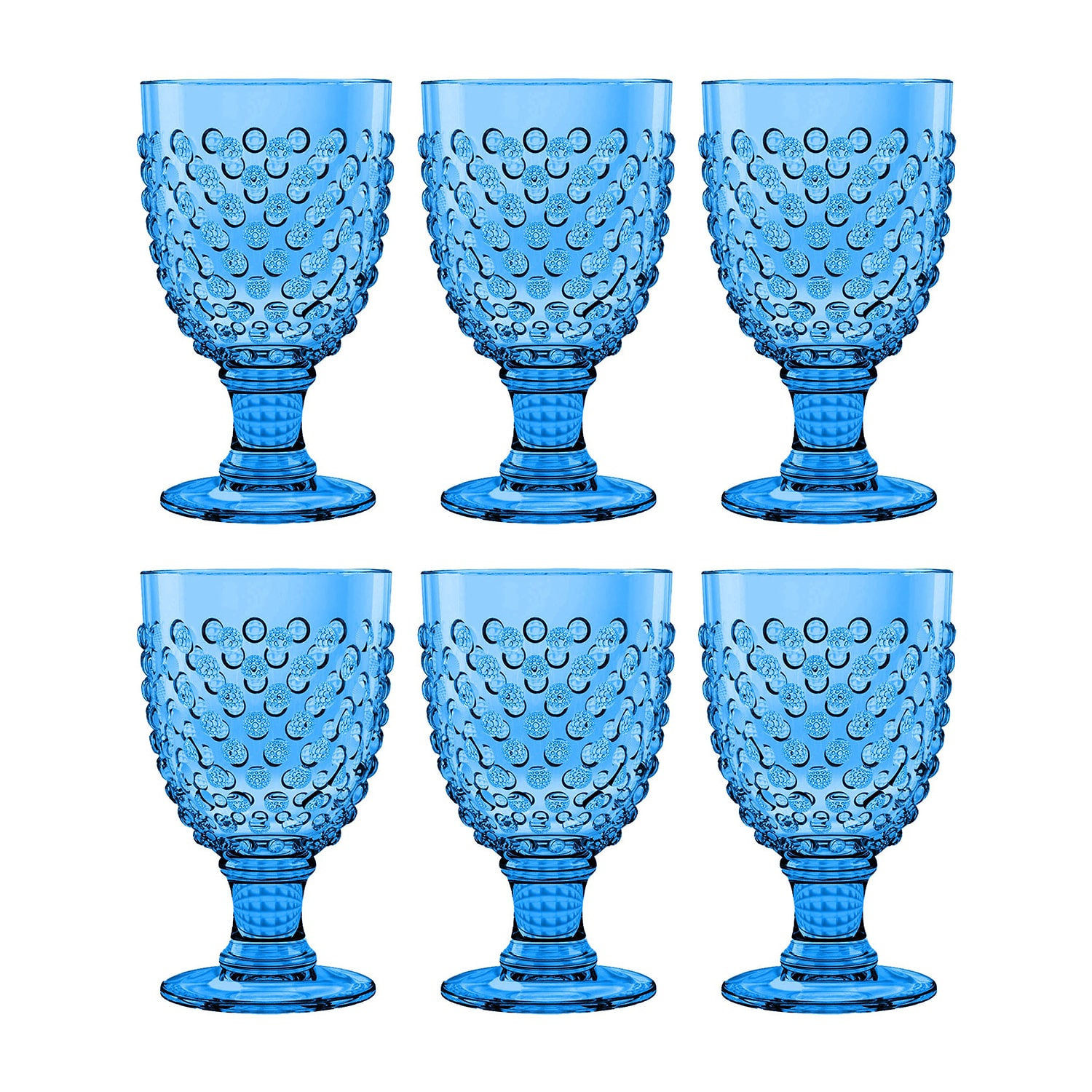 ABODE HOMEWARES Hobnail 6-pc. Drinkware Set