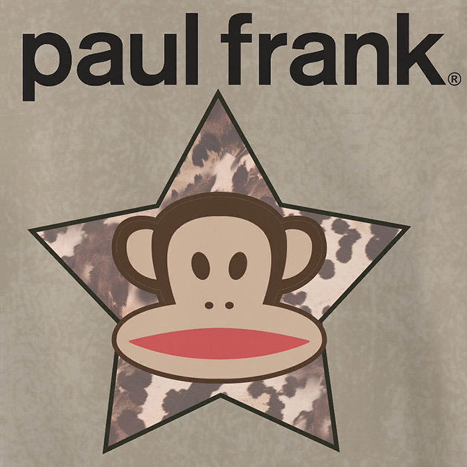 Paul Frank Boyfriend Tee Womens Juniors Crew Neck Short Sleeve Regular Fit Graphic T-Shirt