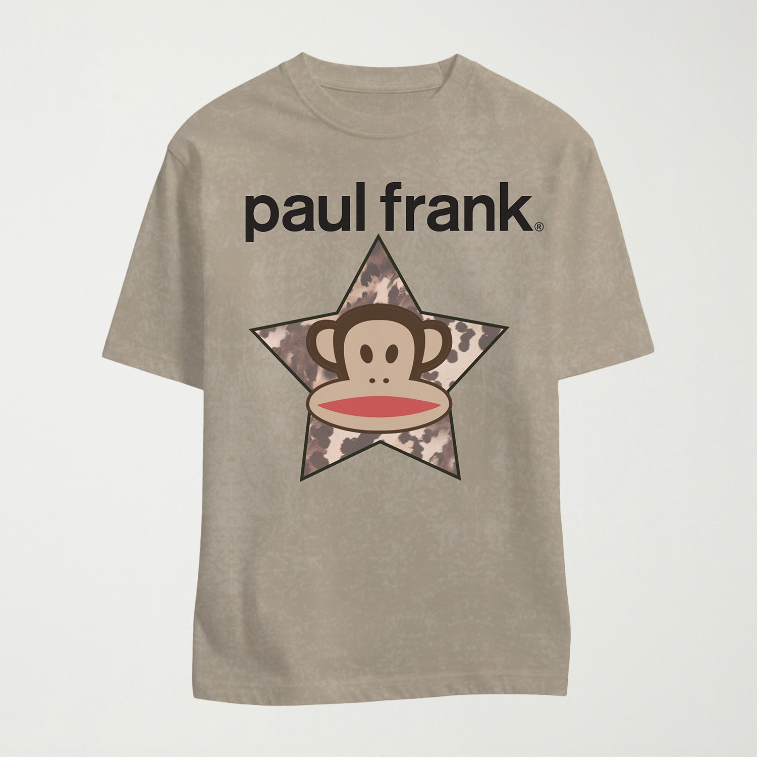 Paul Frank Boyfriend Tee Womens Juniors Crew Neck Short Sleeve Regular Fit Graphic T-Shirt