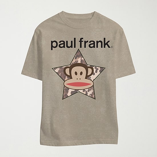 Paul Frank Boyfriend Tee Womens Juniors Crew Neck Short Sleeve Regular ...