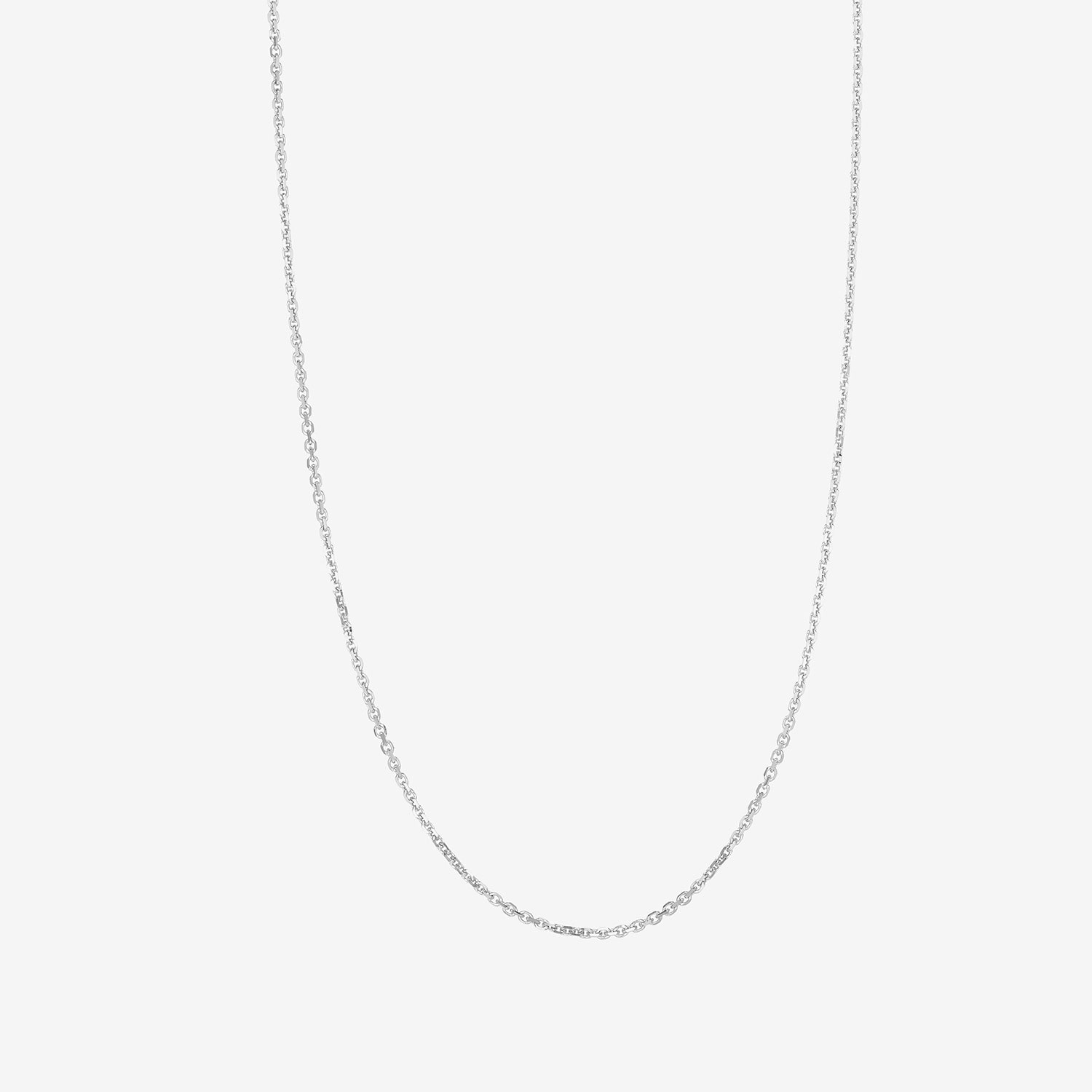 Womens 14K Gold 22 Inch Cable Chain Necklace