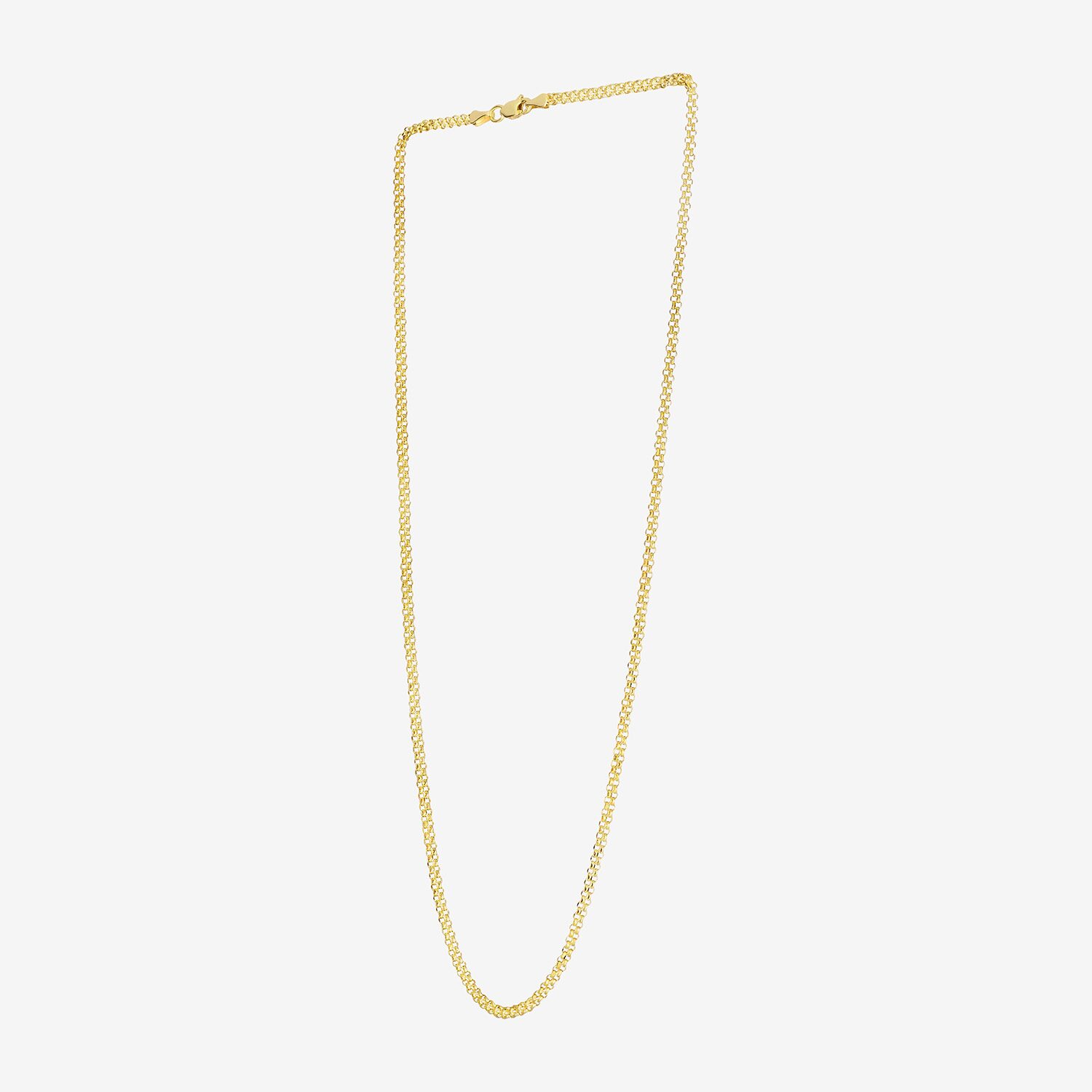 Womens 14K Gold Inch Fashion Chain Necklace