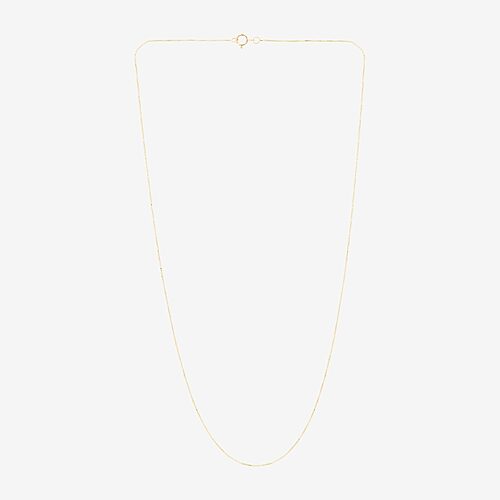 Womens 14K Gold 18 Inch Box Chain Necklace, One Size, Yellow