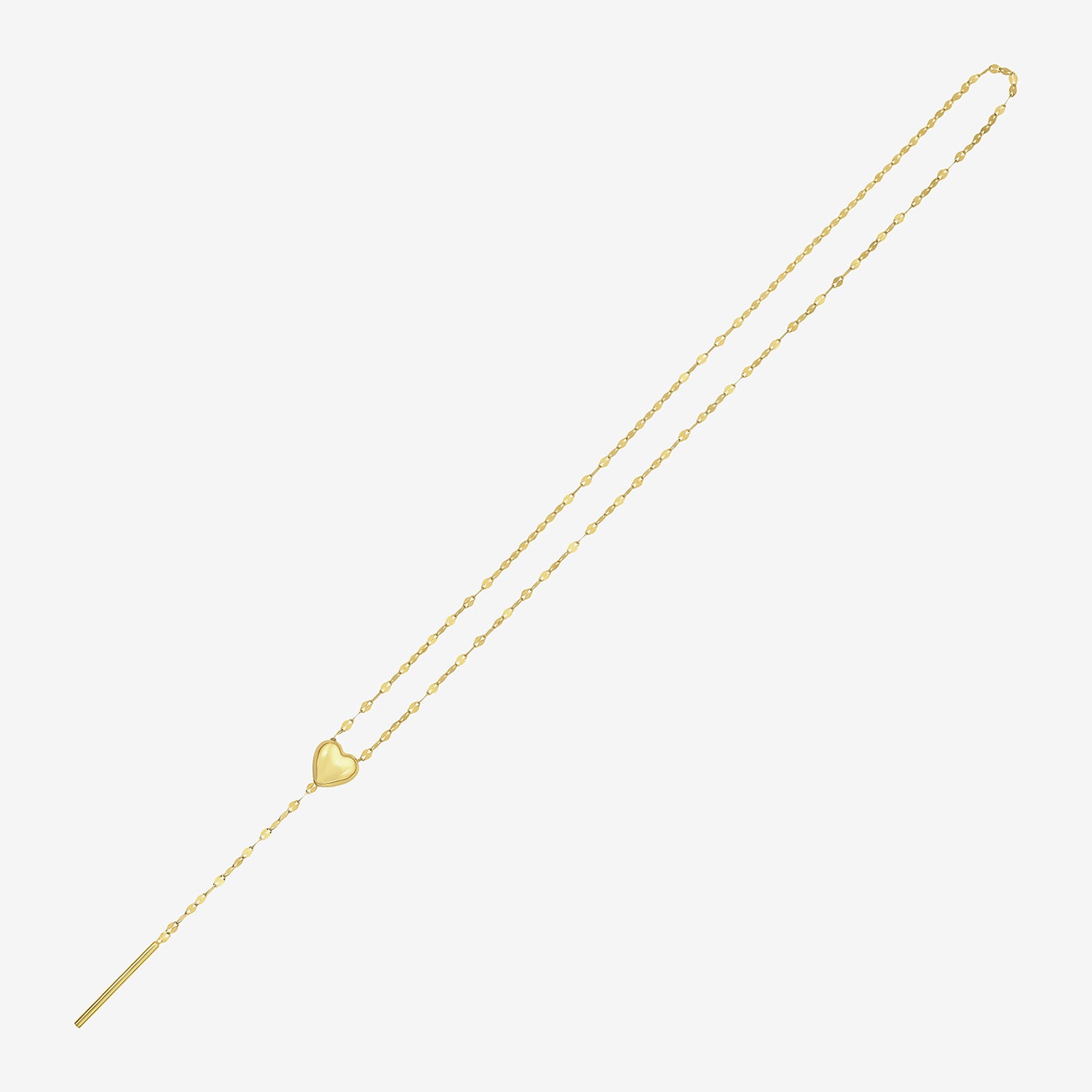 Womens 14K Gold 20 Inch Y Necklace
