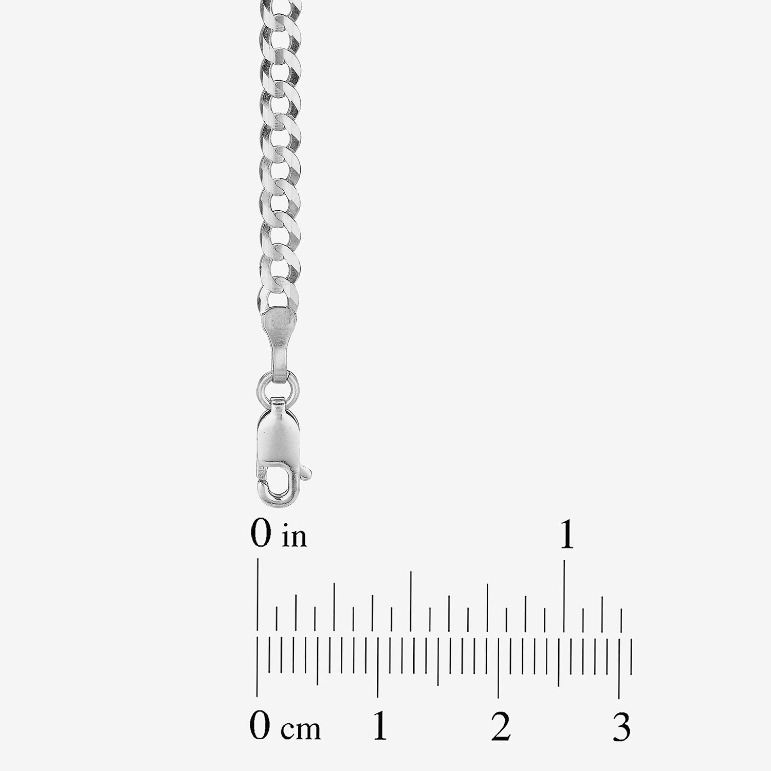 Womens 14K Gold 10 Inch Curb Chain Necklace