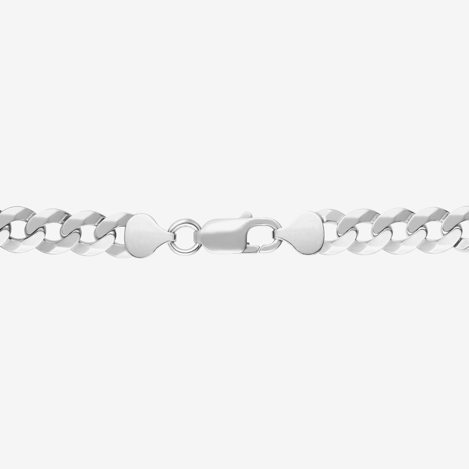Unisex Adult Sterling Silver 24 Inch Curb Chain Necklace