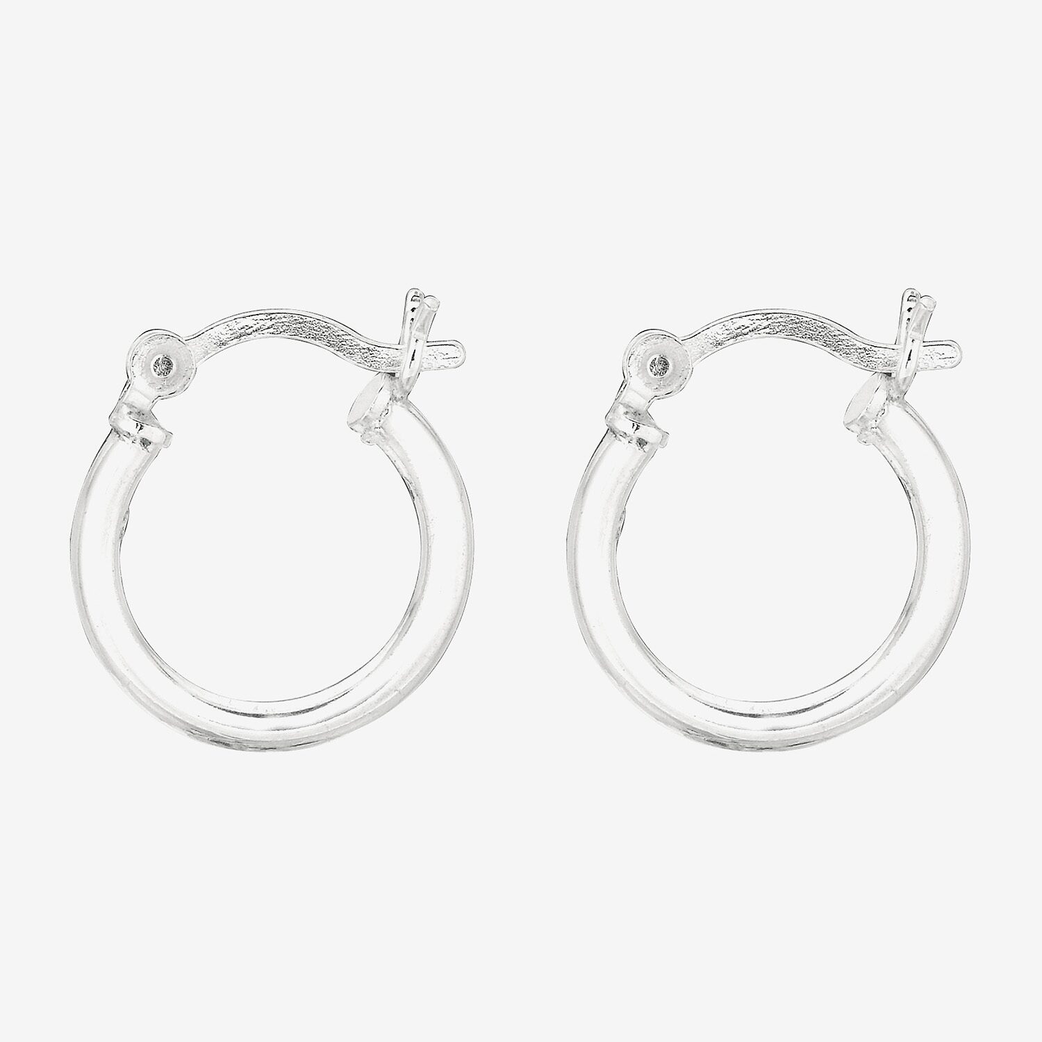 Womens Sterling Silver 50.8mm Hoop Earrings