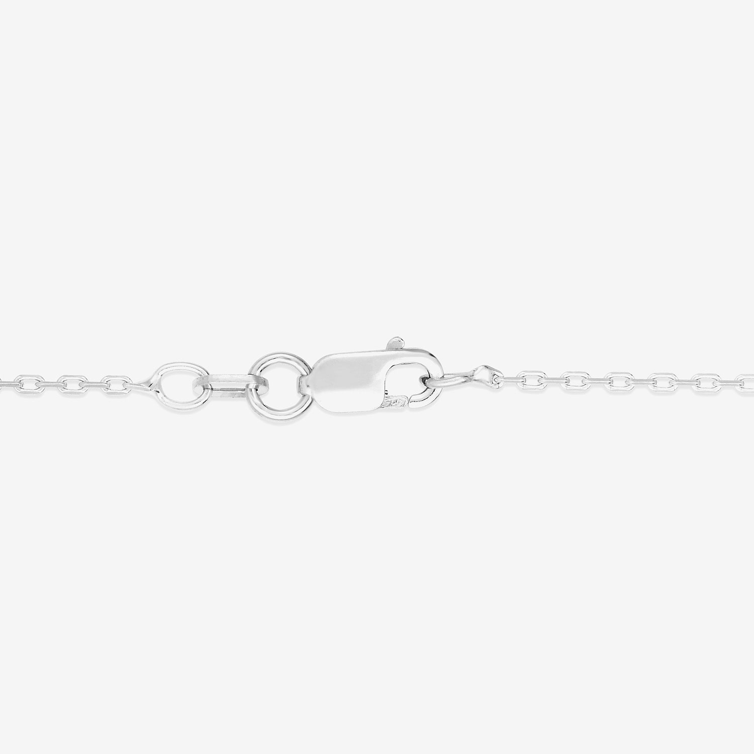 Unisex Adult Sterling Silver 16 Inch Cable Chain Necklace