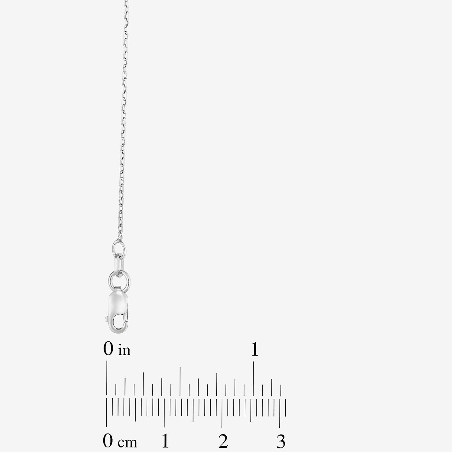 Unisex Adult Sterling Silver 16 Inch Cable Chain Necklace