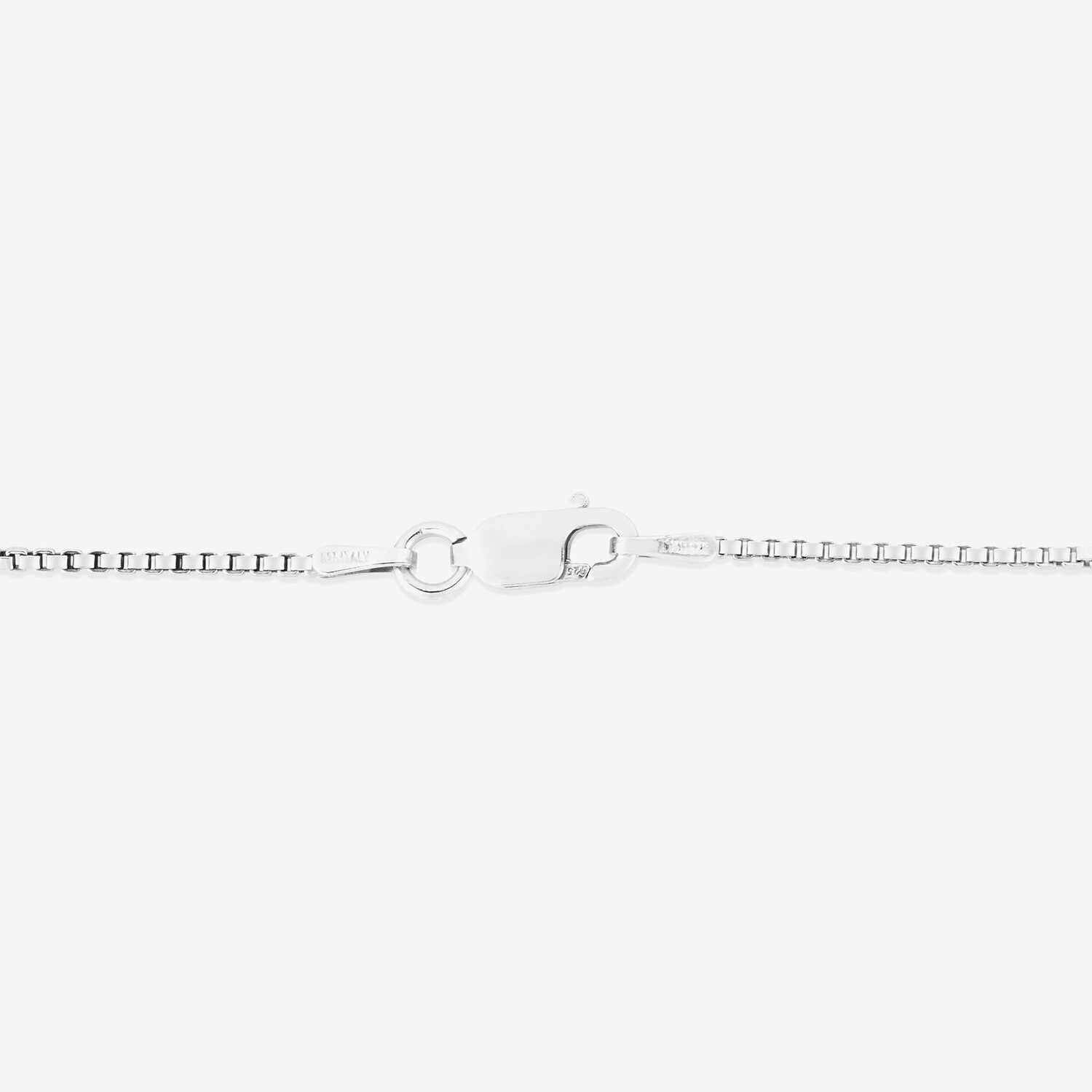 Unisex Adult Sterling Silver 18 Inch Box Chain Necklace