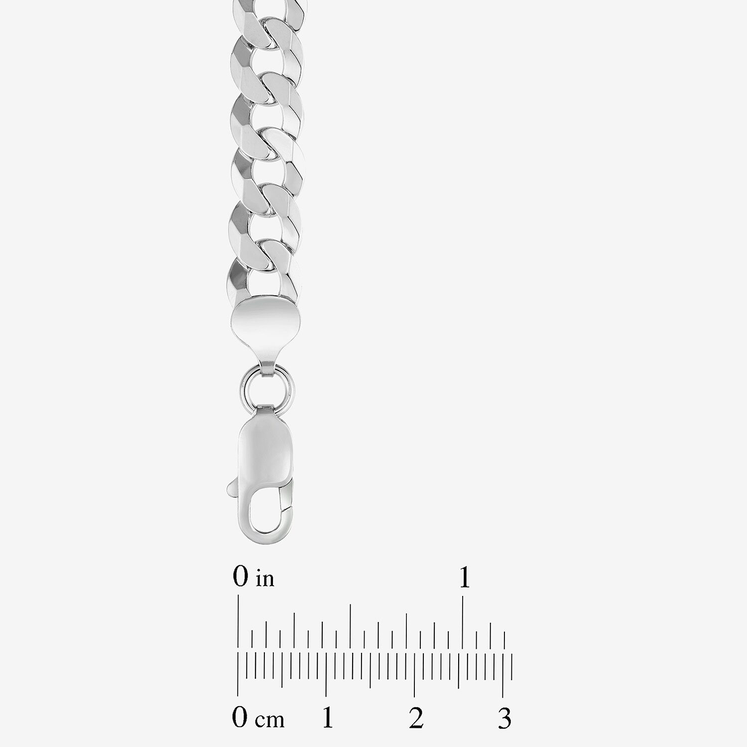 Unisex Adult Sterling Silver 24 Inch Curb Chain Necklace