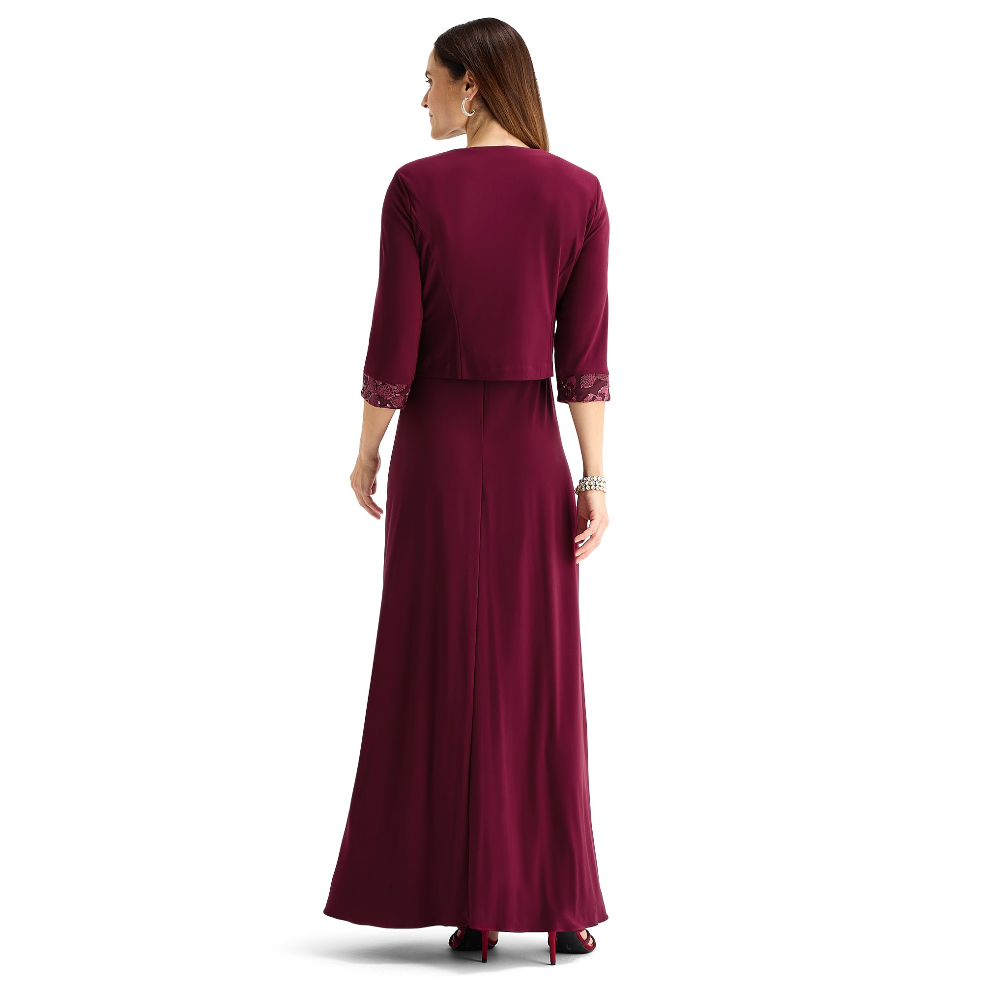 Maya Brooke Womens Jacket Dress