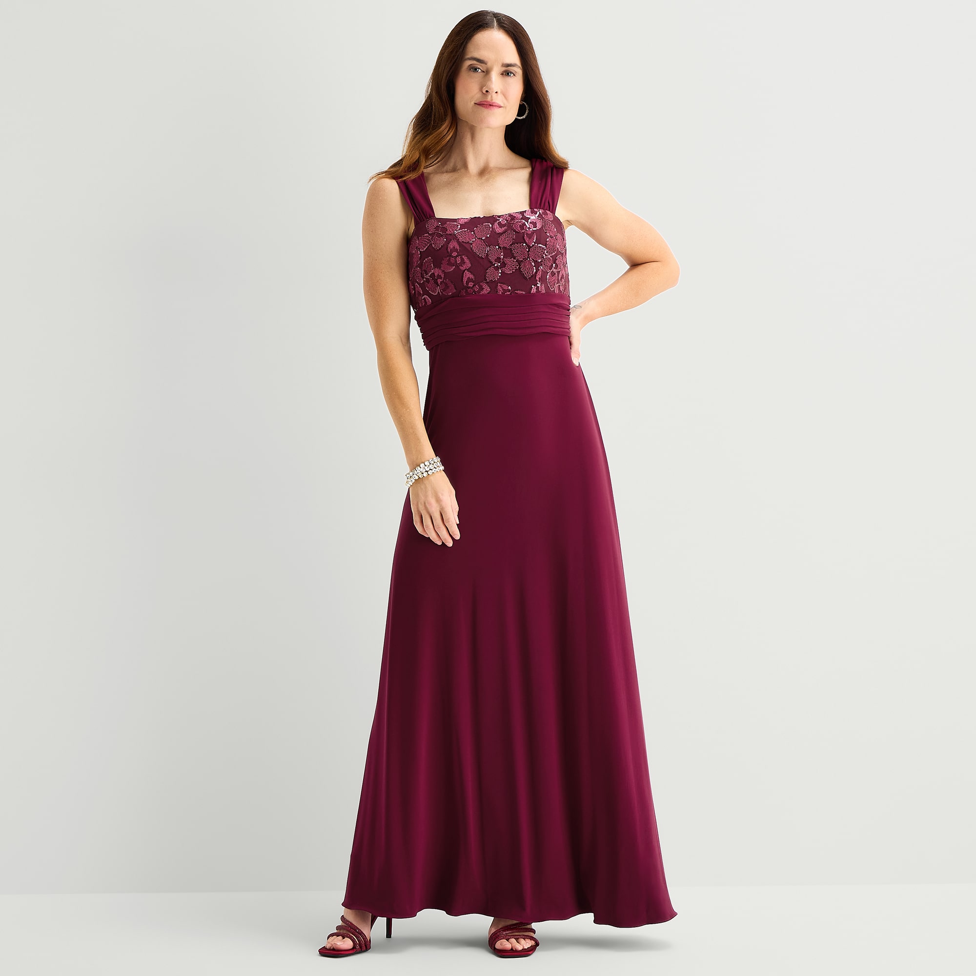 Maya Brooke Womens Jacket Dress
