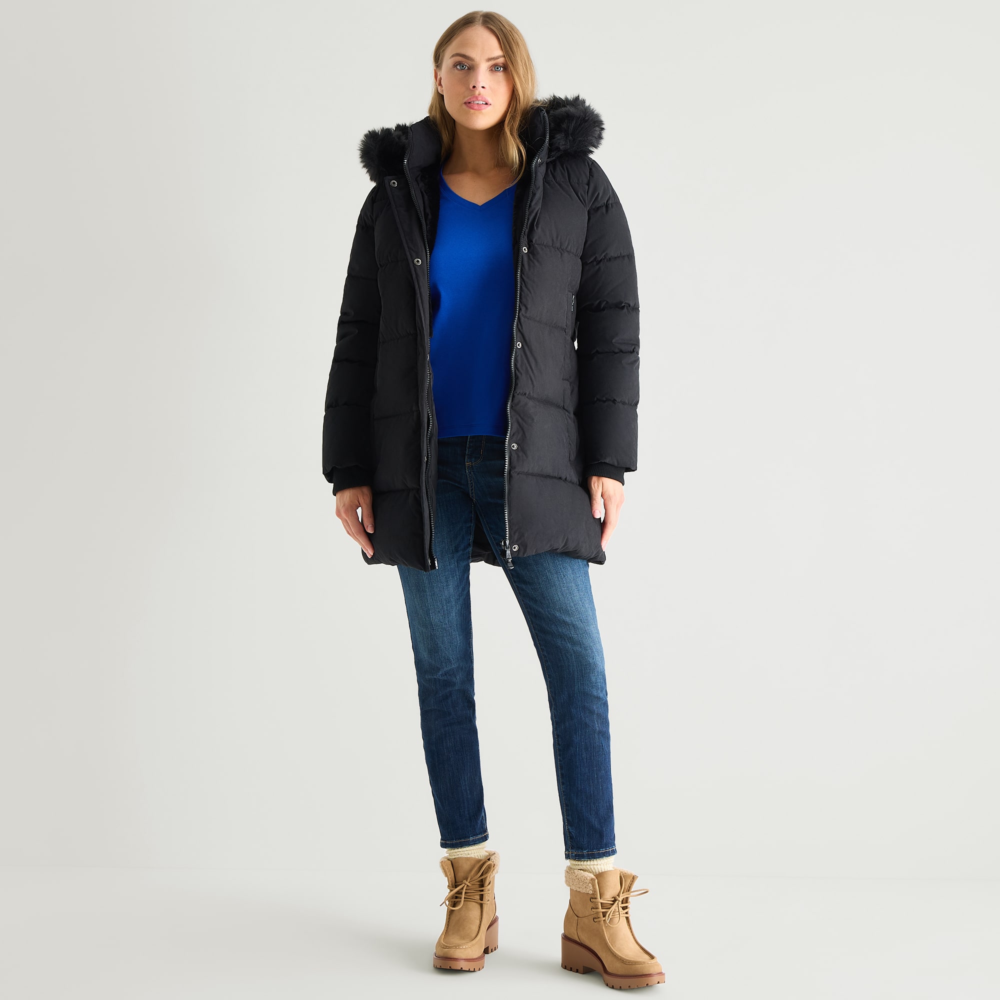 Canada Weather Gear Womens Water Resistant Heavyweight Parka