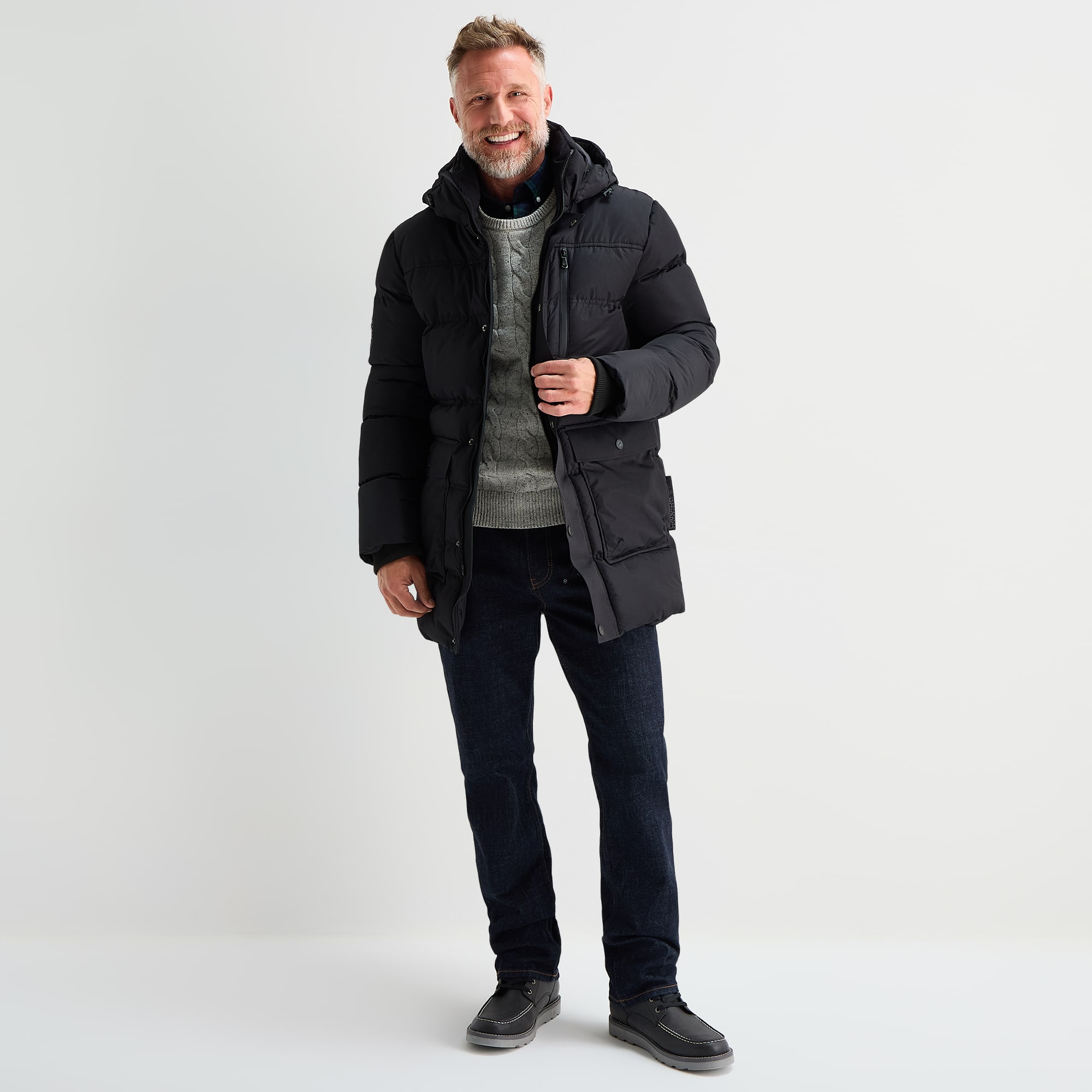 Canada Weather Gear Mens Water Resistant Heavyweight Parka