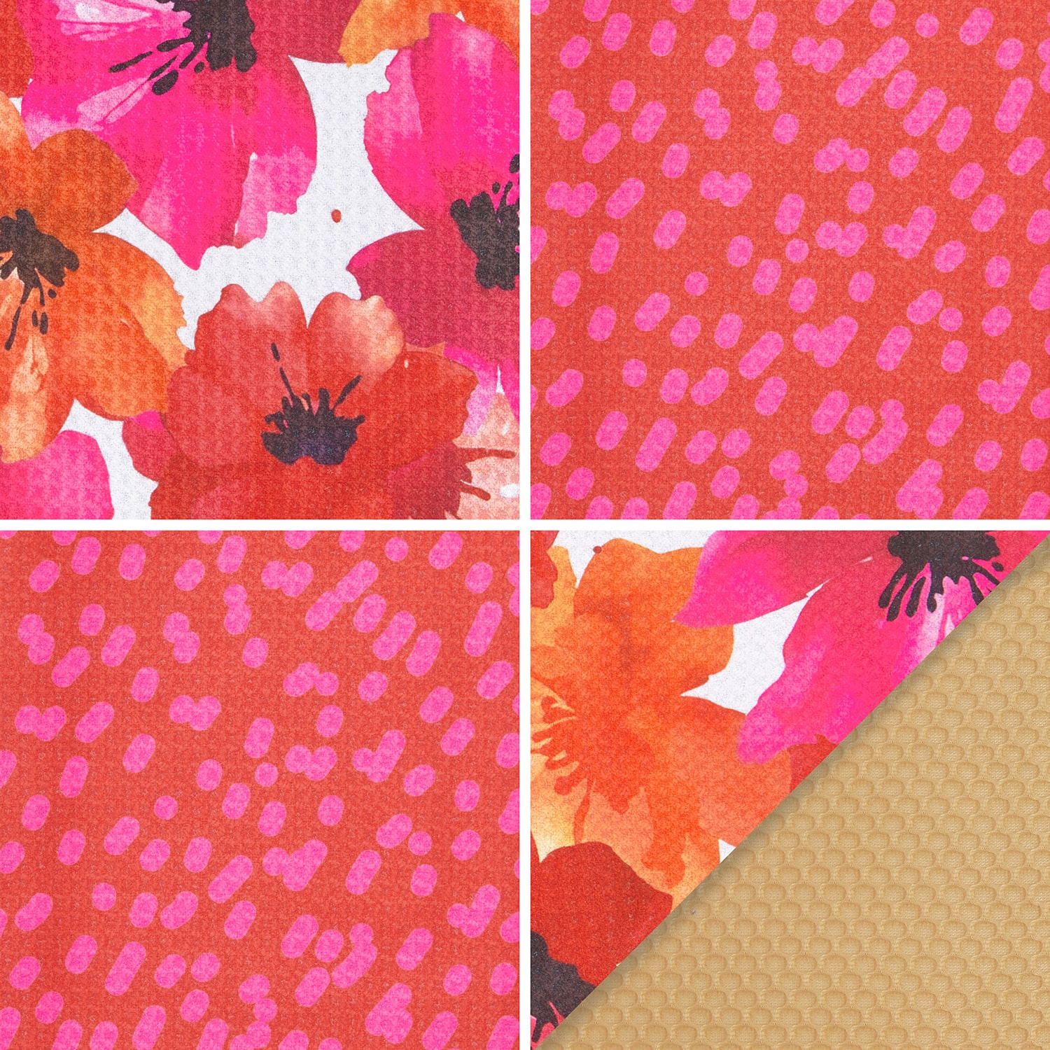 Ritz Microfiber  Waffle Poppy Combo 6-pc. Kitchen Towel
