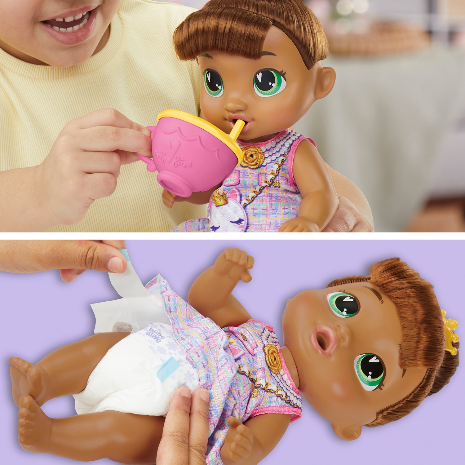 Hasbro Baby Alive Bubbly Tea Party Sophia Sparkle 7-pc. Doll
