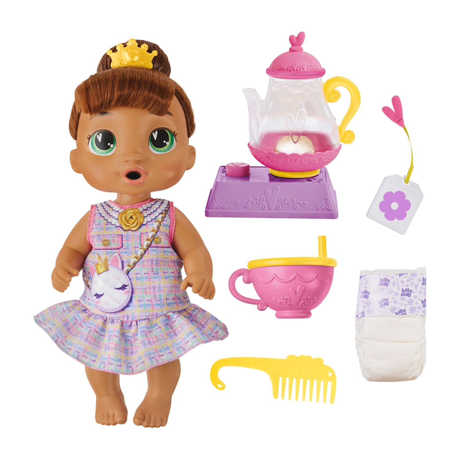 Hasbro Baby Alive Bubbly Tea Party Sophia Sparkle 7-pc. Doll