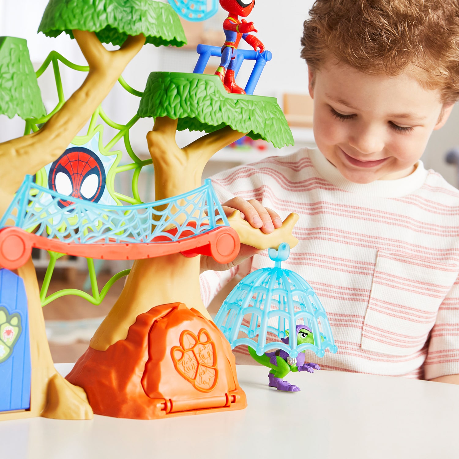 Hasbro Spidey And His Amazing Friends Dino-Webs Treehouse 3-pc. Spiderman Toy Playset