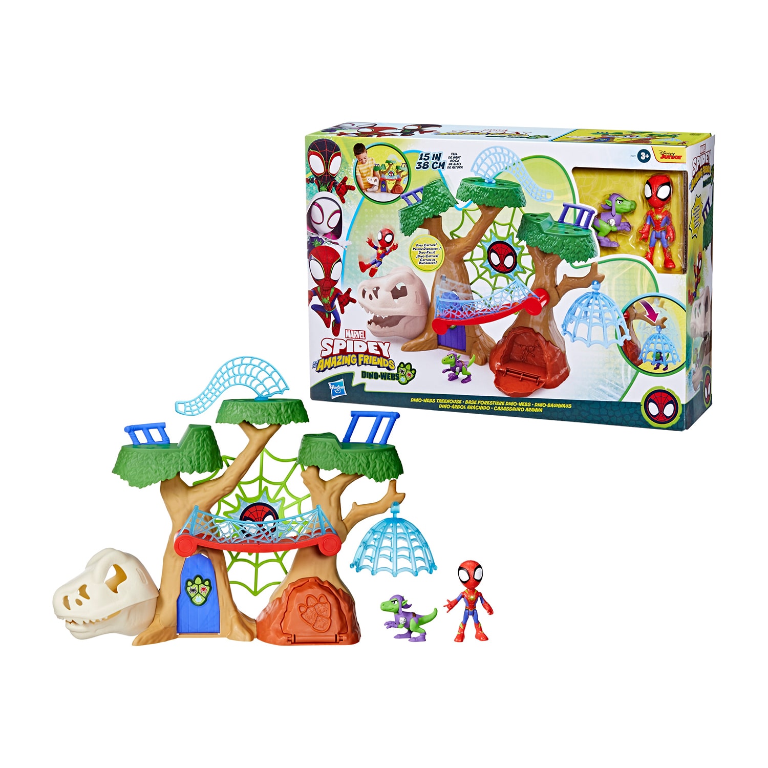 Hasbro Spidey And His Amazing Friends Dino-Webs Treehouse 3-pc ...