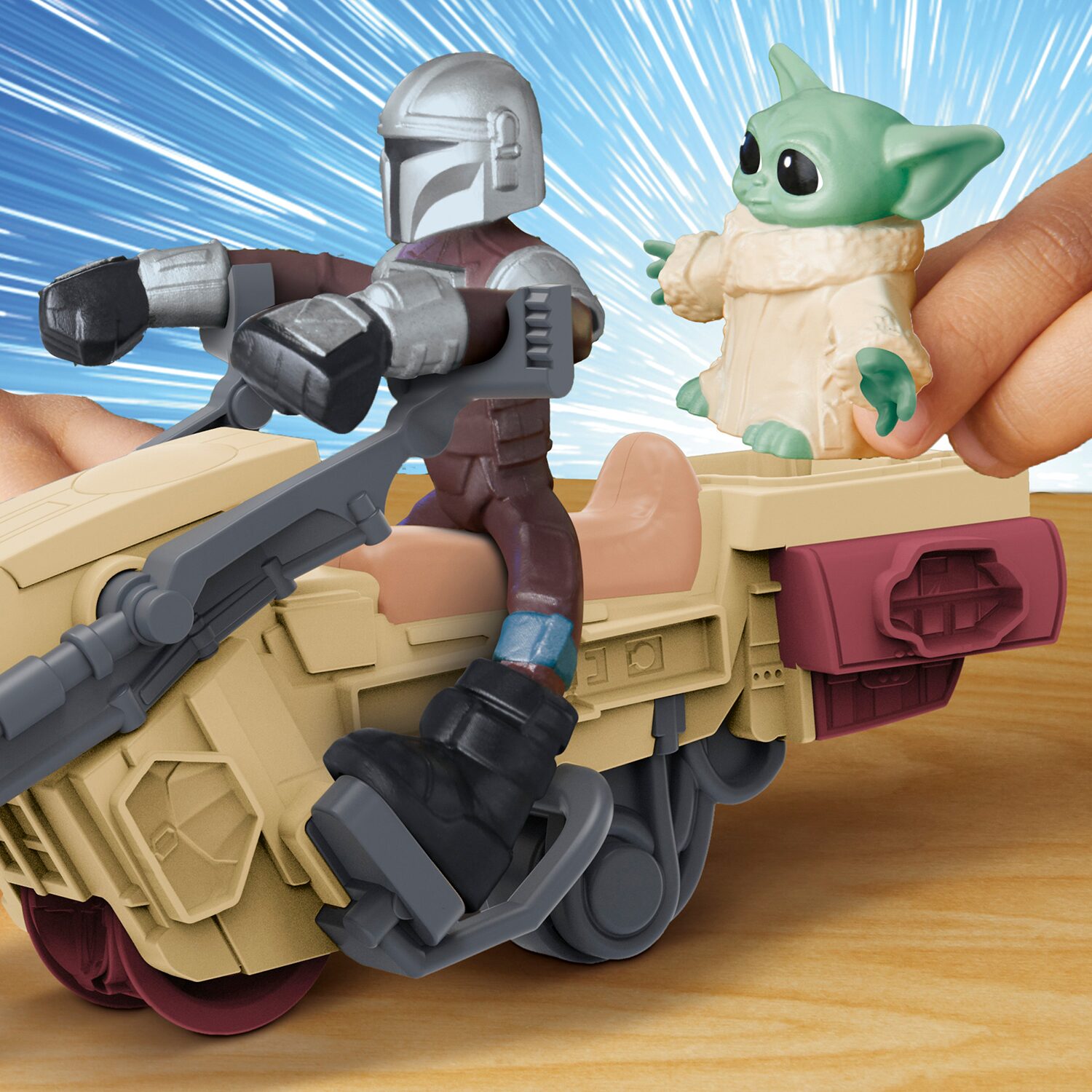 Play-Doh Play-Doh Star Wars: The Mandalorian Launching Speeder 11-pc. Clay