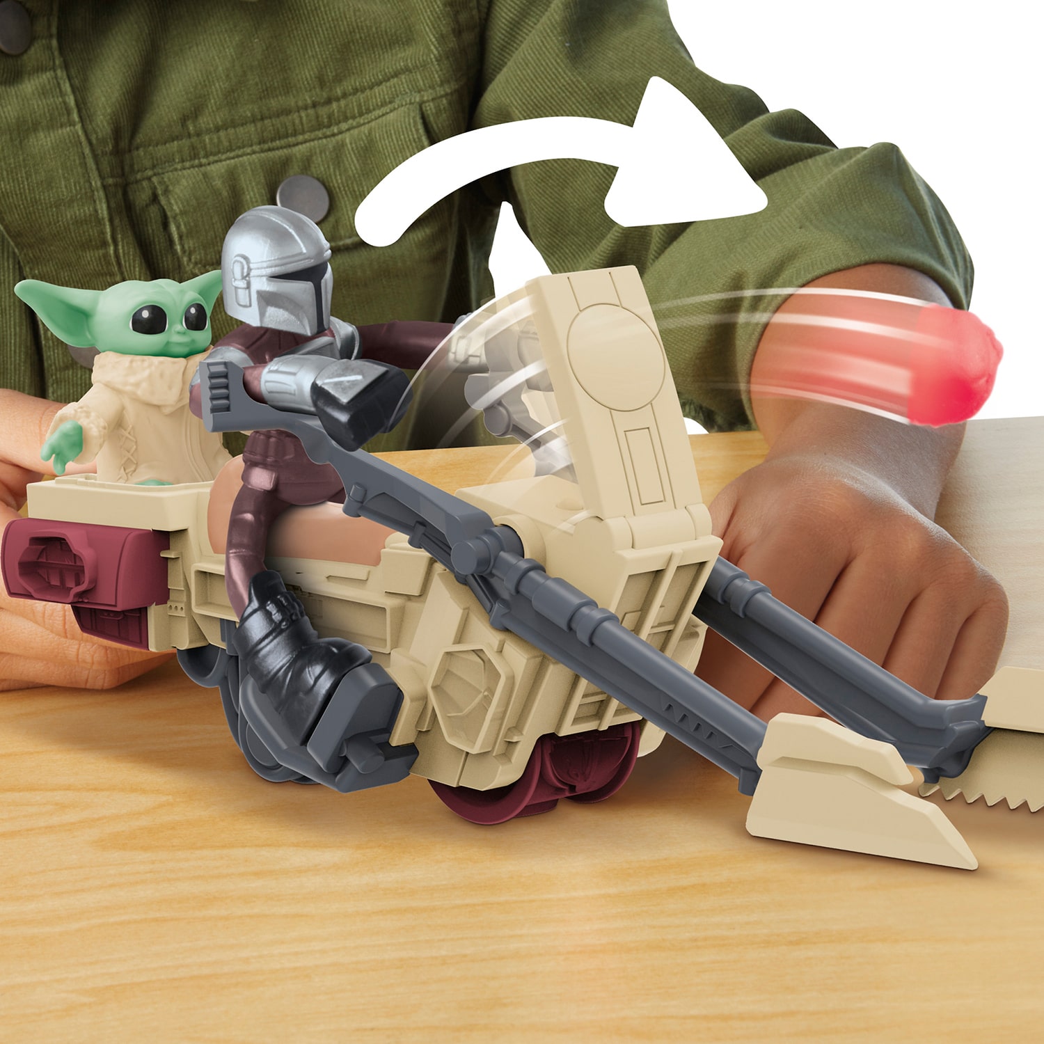 Play-Doh Play-Doh Star Wars: The Mandalorian Launching Speeder 11-pc. Clay