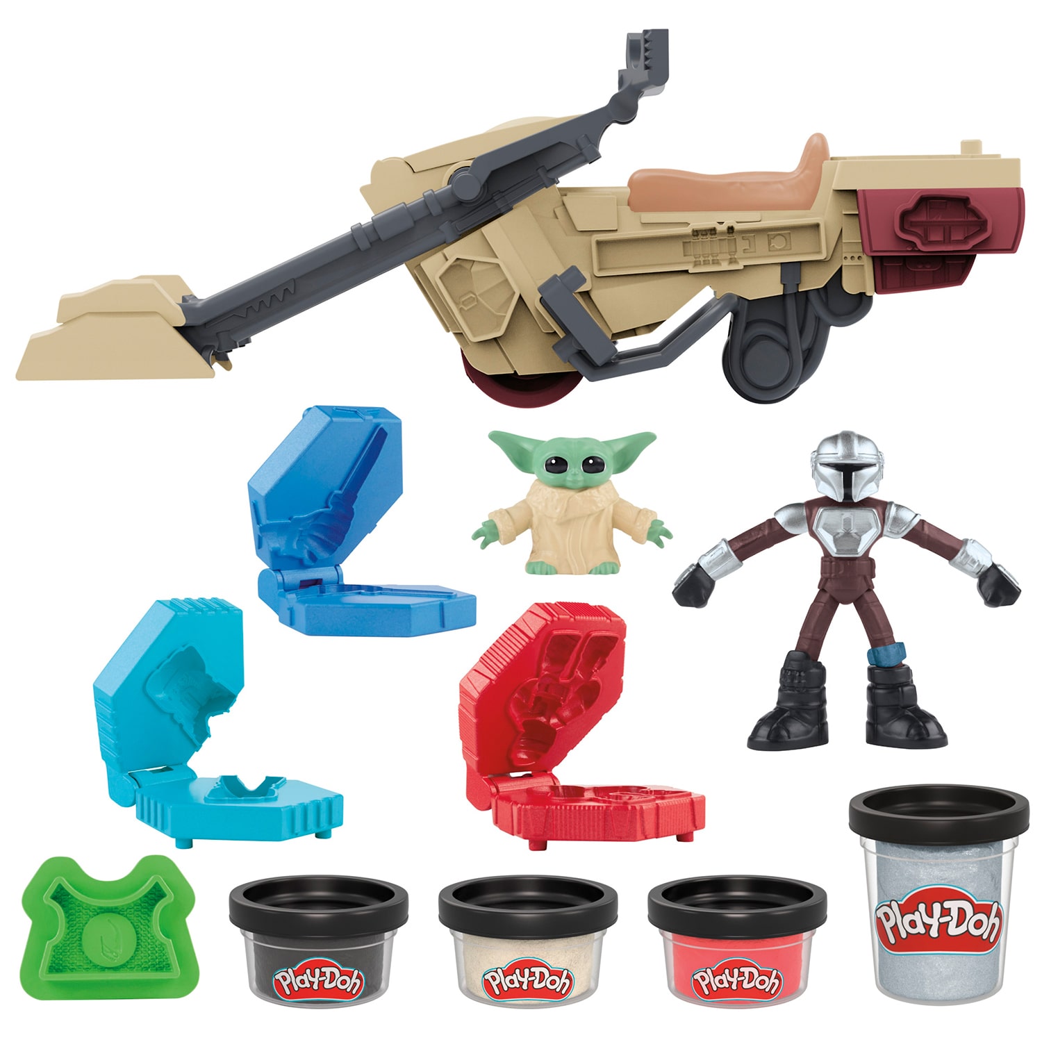Play-Doh Play-Doh Star Wars: The Mandalorian Launching Speeder 11-pc. Clay
