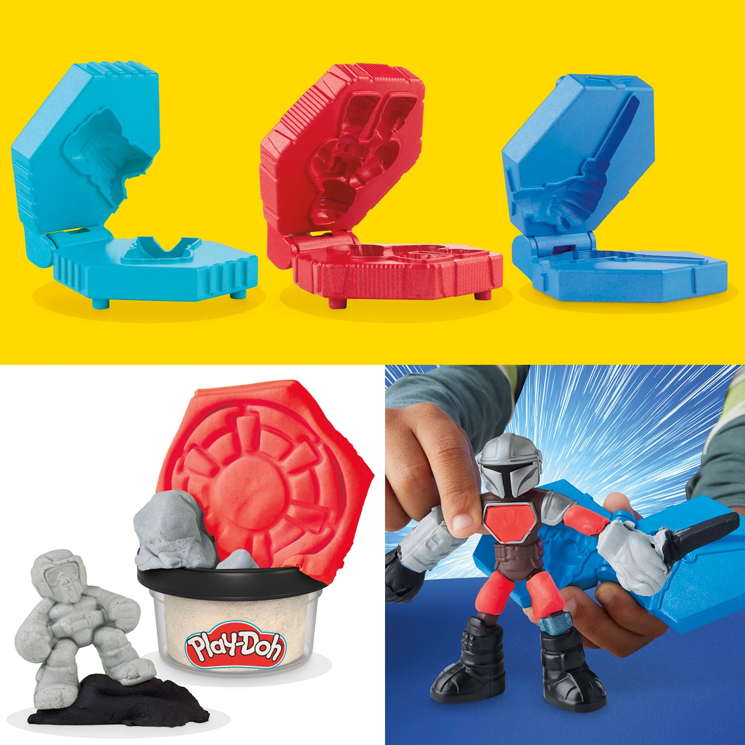 Play-Doh Play-Doh Star Wars: The Mandalorian Launching Speeder 11-pc. Clay