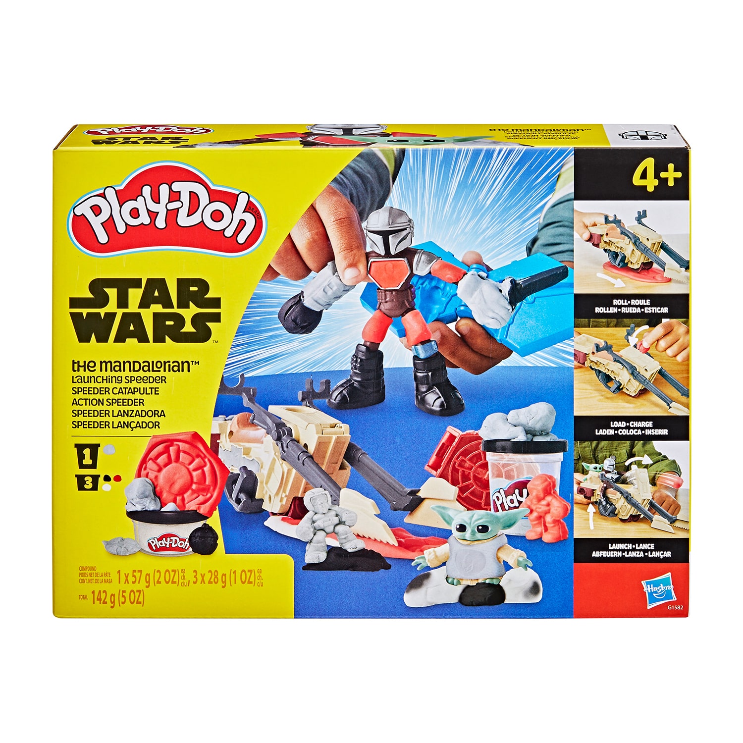 Play-Doh Play-Doh Star Wars: The Mandalorian Launching Speeder 11-pc. Clay
