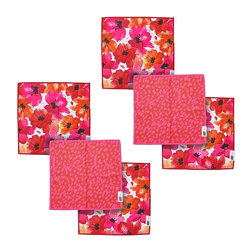 Ritz Microfiber Waffle Poppy & Long Dots 6-pc. Dish Cloth In Multiple Colors