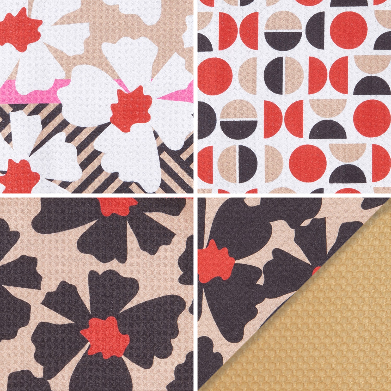 Ritz Microfiber  Waffle Flowers Combo 6-pc. Kitchen Towel