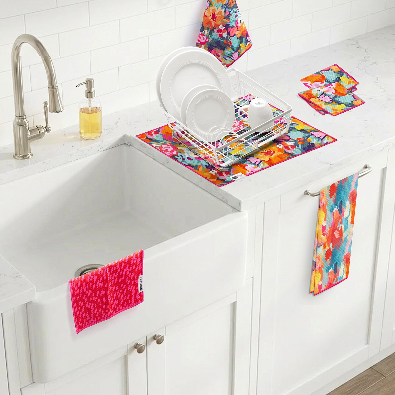 Ritz Microfiber  Waffle Meadow Combo 6-pc. Kitchen Towel