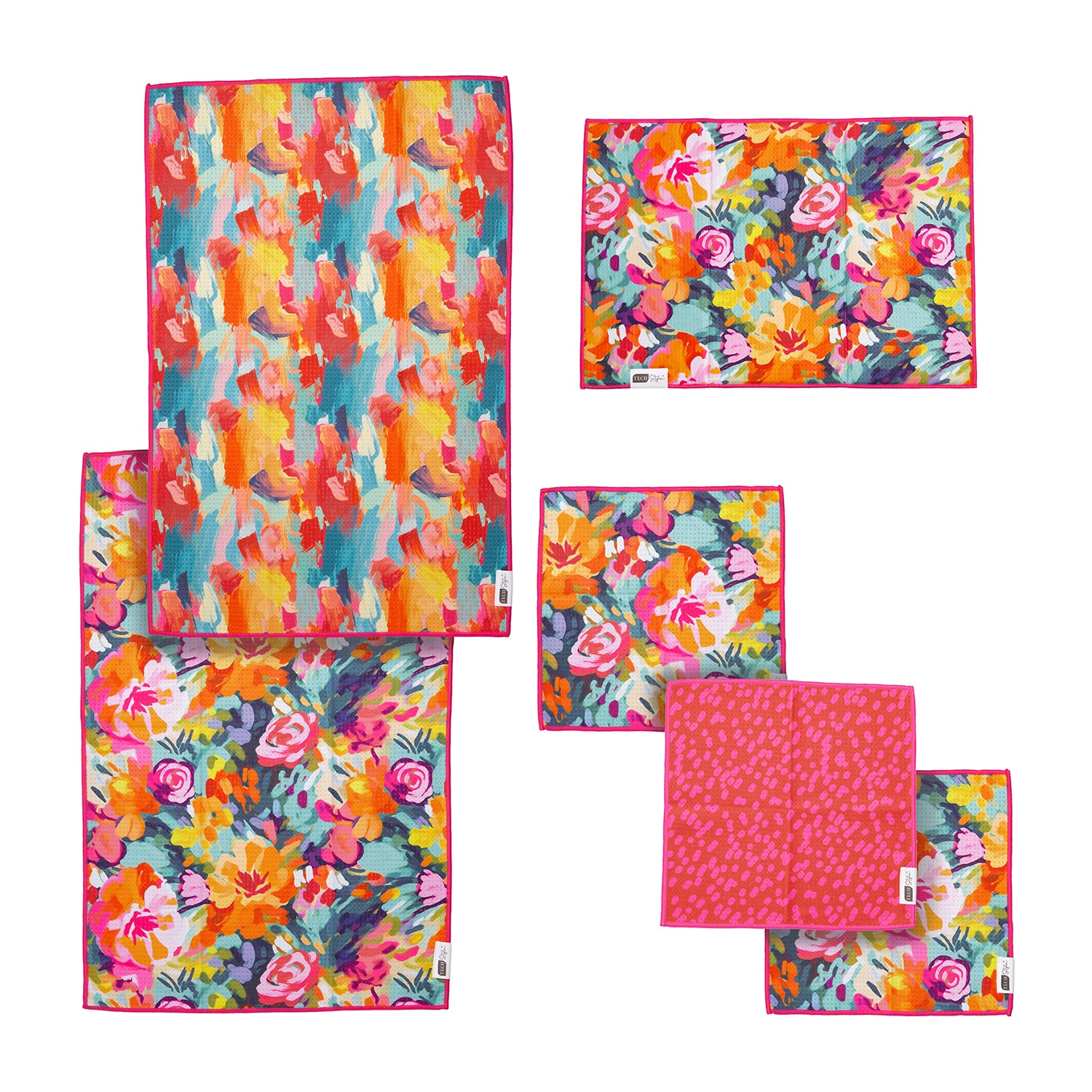 Ritz Microfiber  Waffle Meadow Combo 6-pc. Kitchen Towel