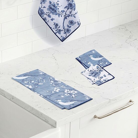 Ritz Microfiber  Waffle Birds & Branches 2-pc. Dish Cloth