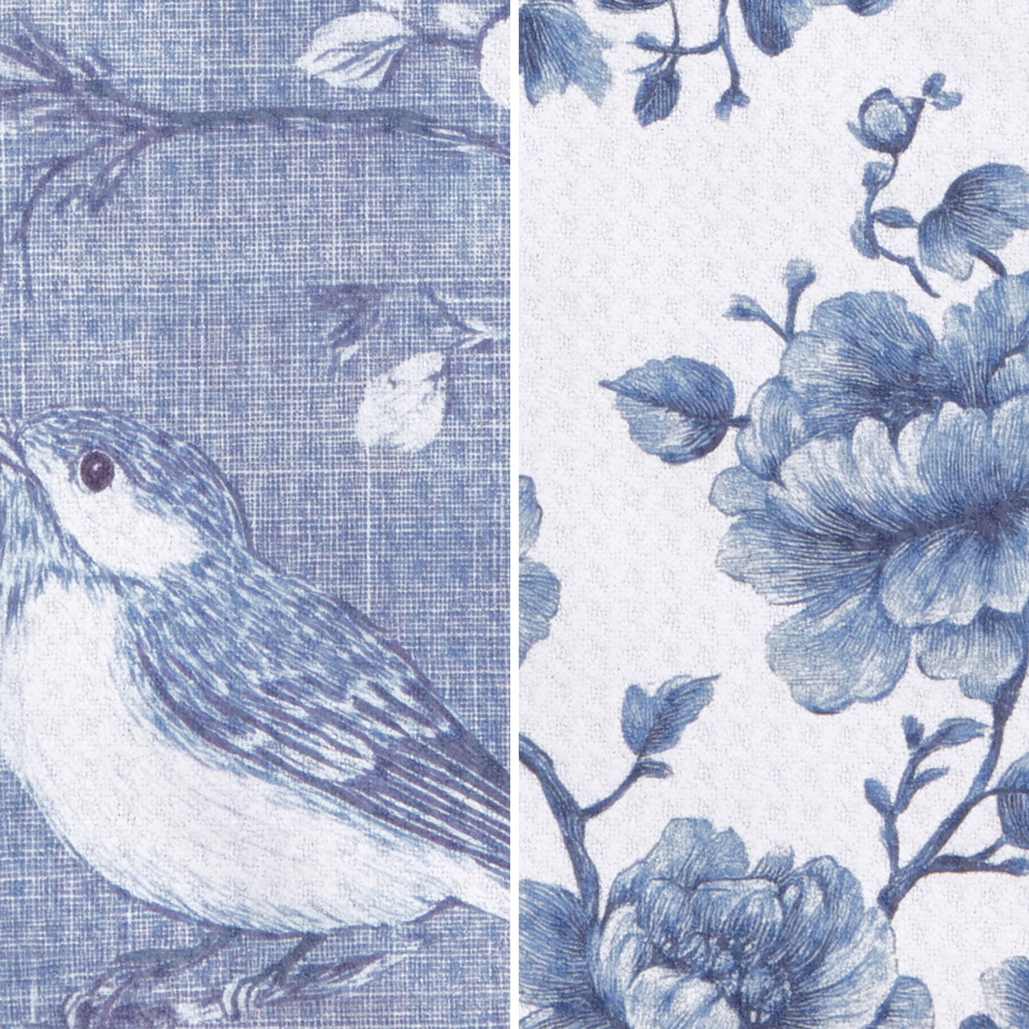 Ritz Microfiber  Waffle Birds Blooms 2-pc. Kitchen Towel