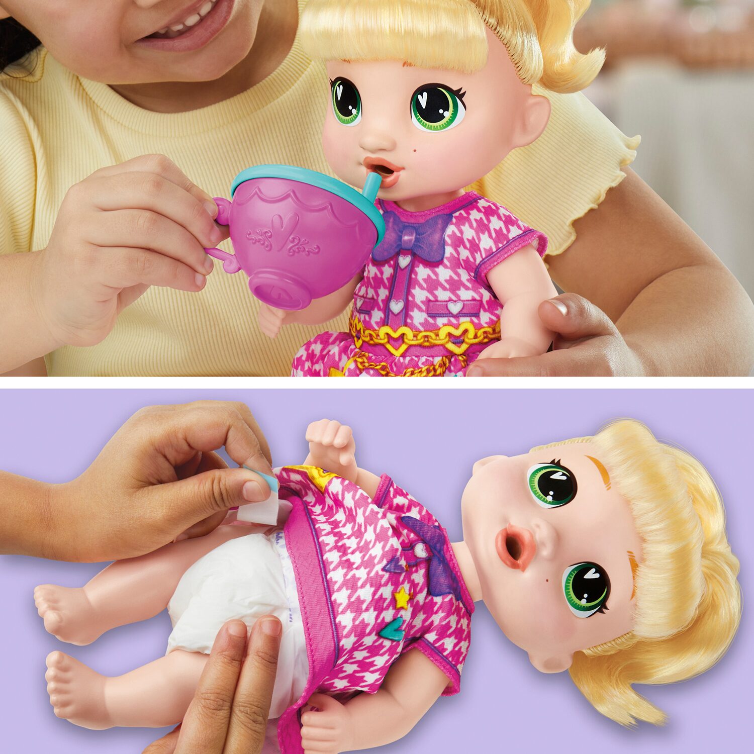 Hasbro Baby Alive Bubbly Tea Party Lala Googoo 7-pc. Doll