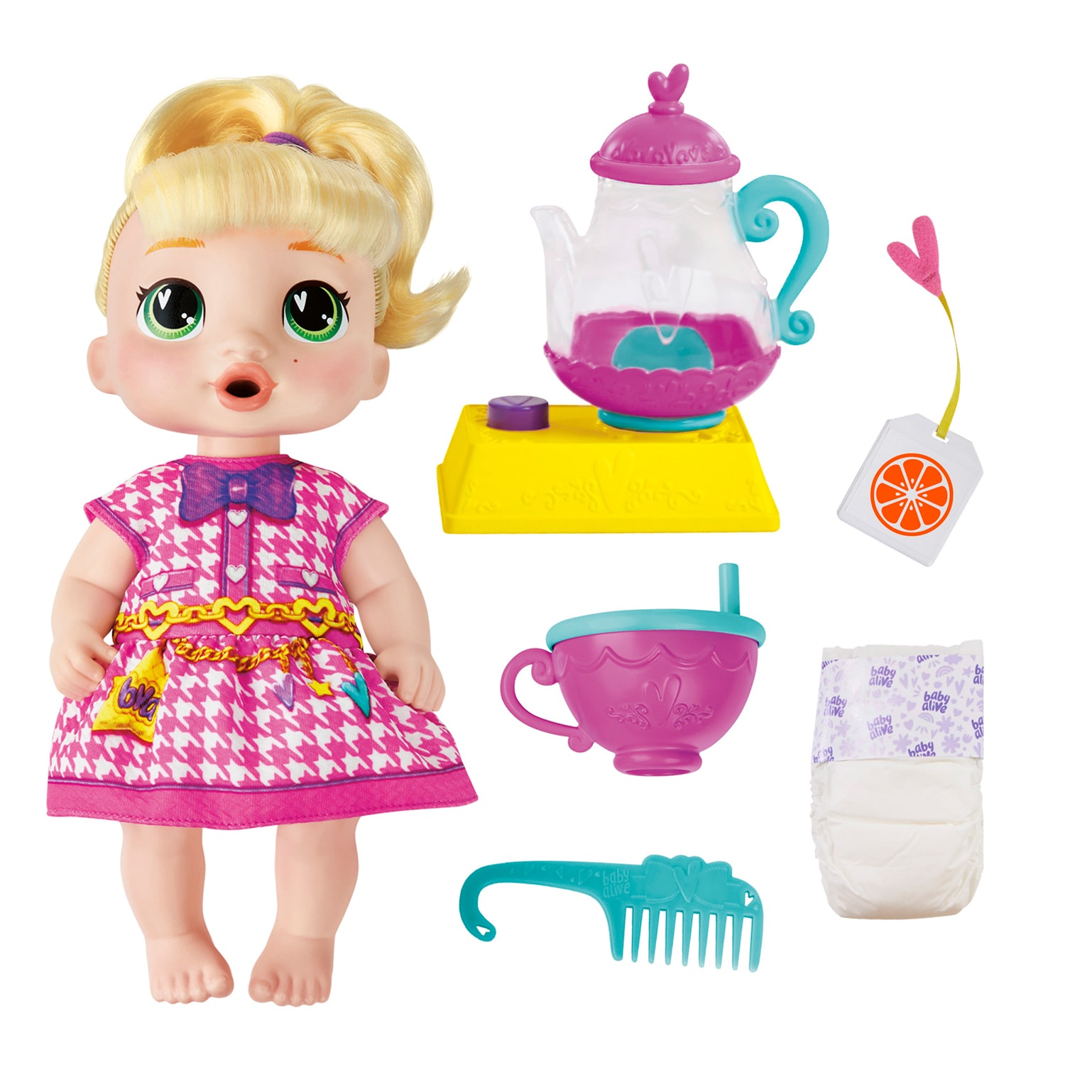 Hasbro Baby Alive Bubbly Tea Party Lala Googoo 7-pc. Doll