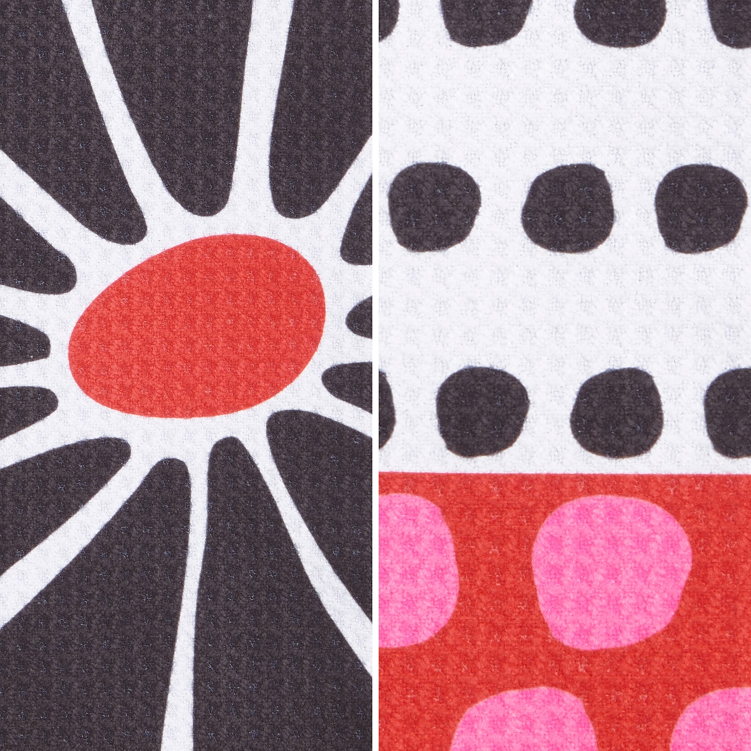 Ritz Microfiber  Waffle Flower & Dots 2-pc. Kitchen Towel