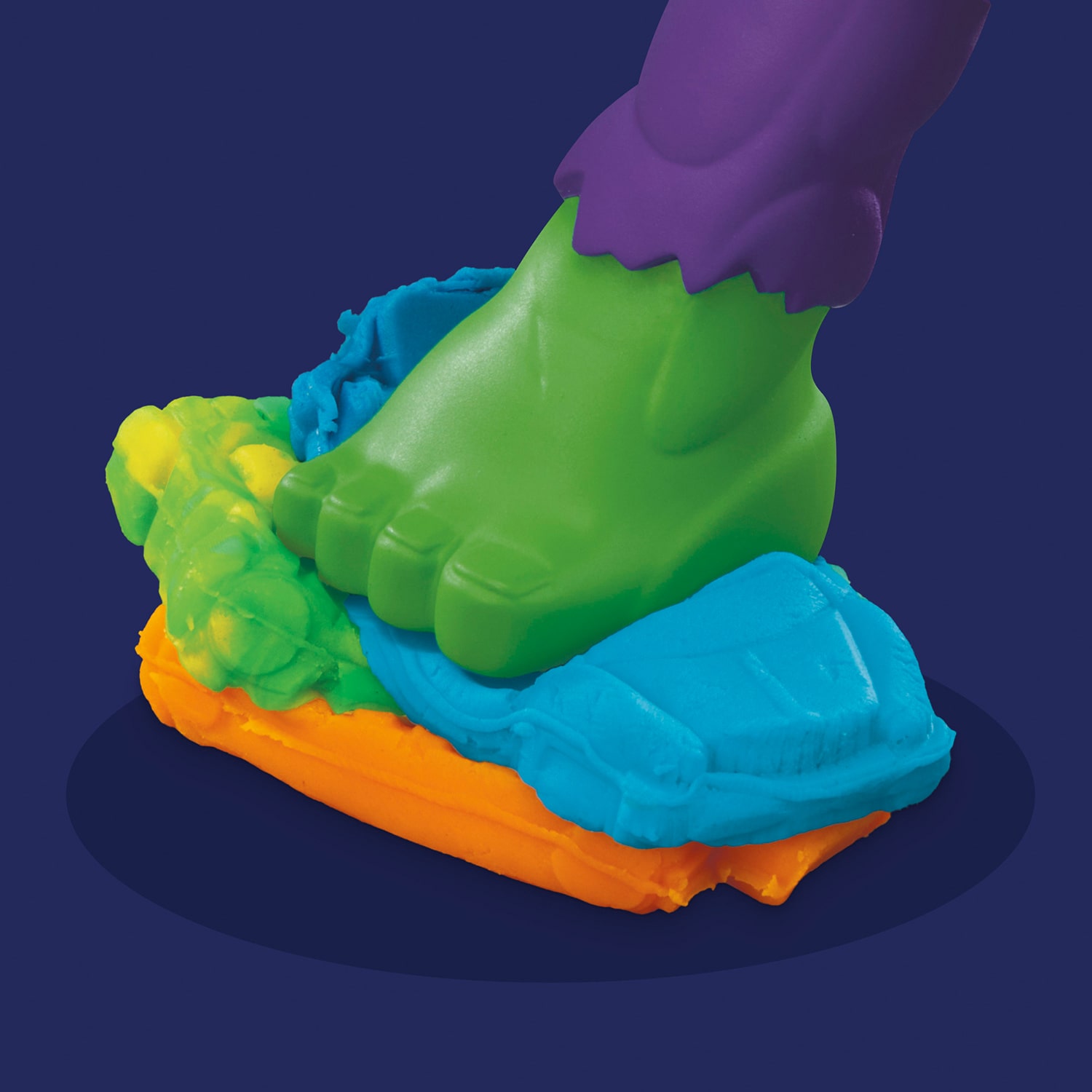 Play-Doh Marvel Hulk Smash & Squish Playset With Hulk Action Figure 10-pc. Clay
