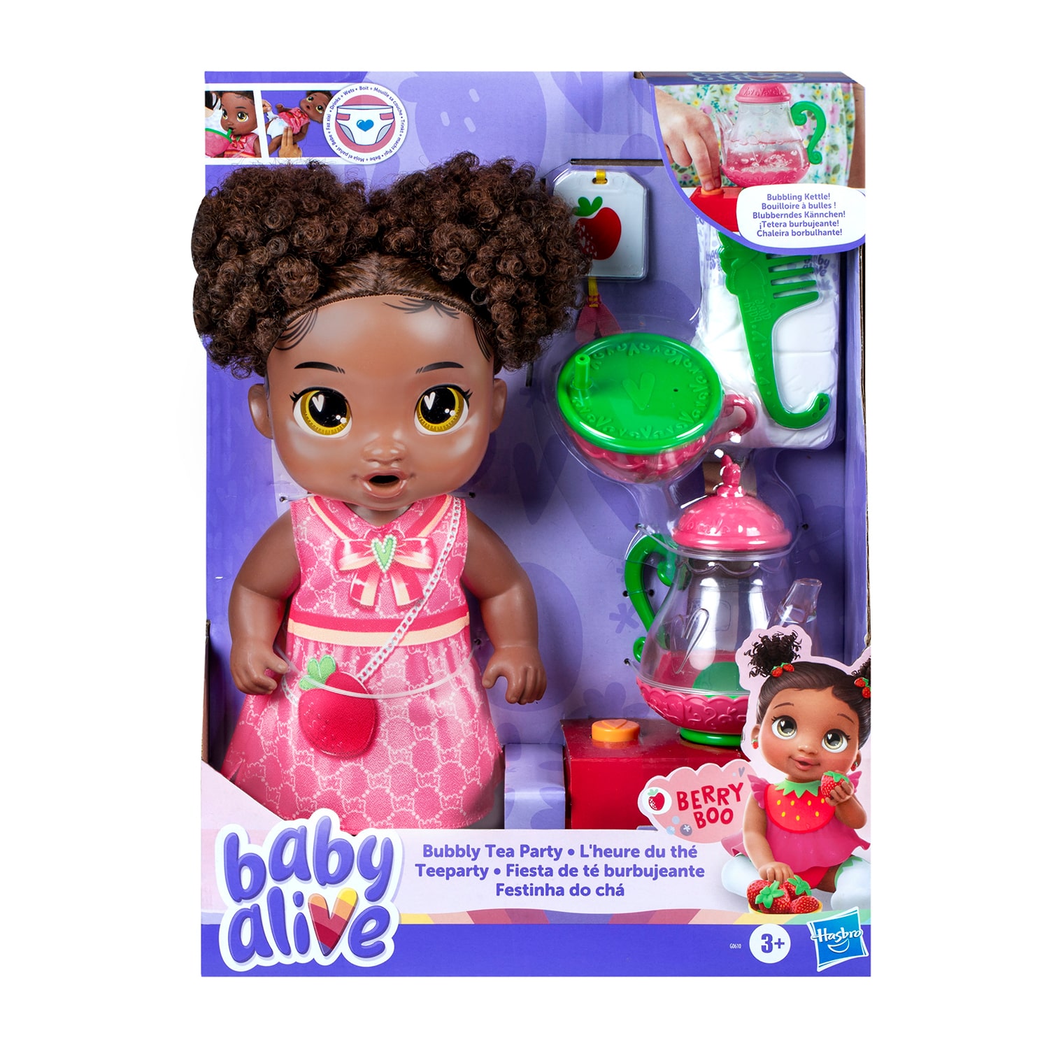 Hasbro Baby Alive Bubbly Tea Party Berry Boo 7-pc. Doll