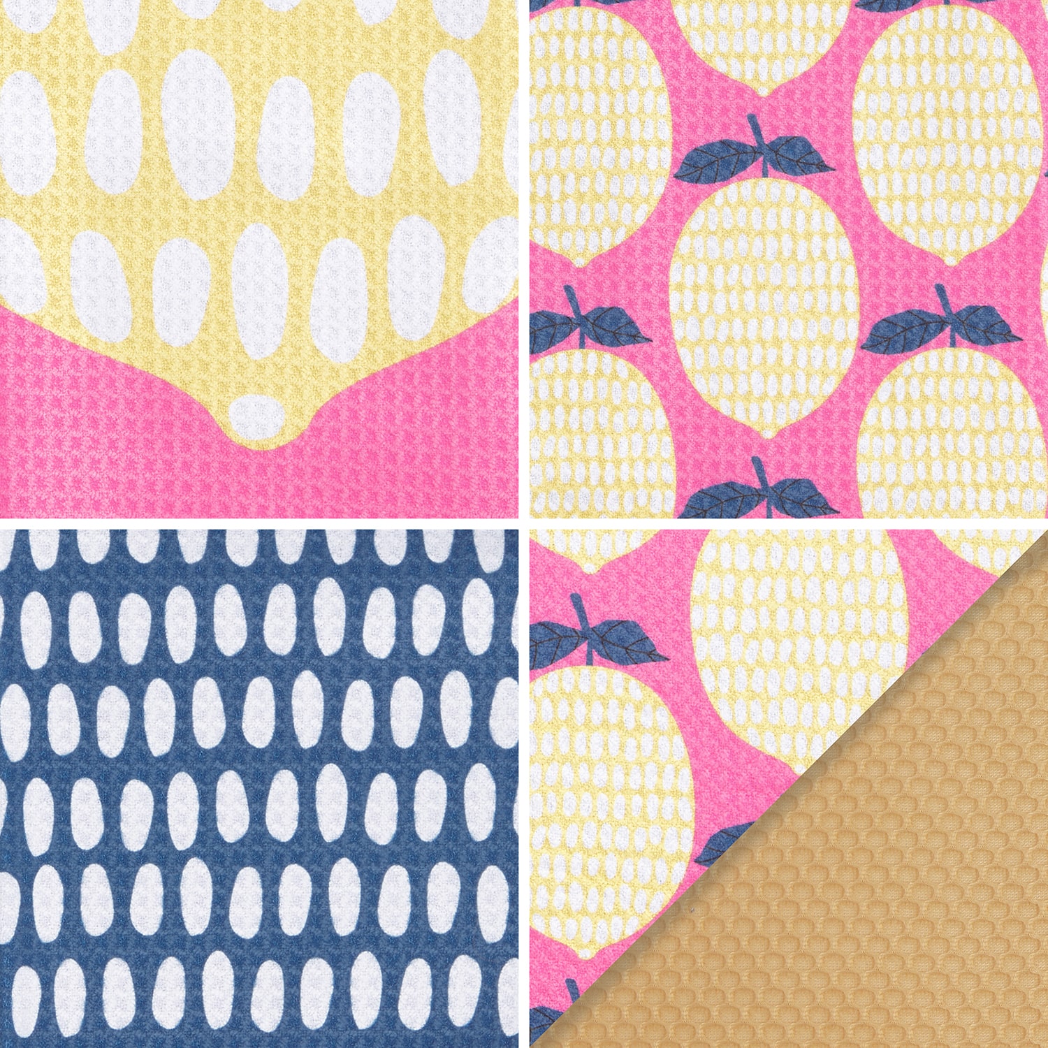 Ritz Microfiber  Waffle Lemon Combo 6-pc. Kitchen Towel