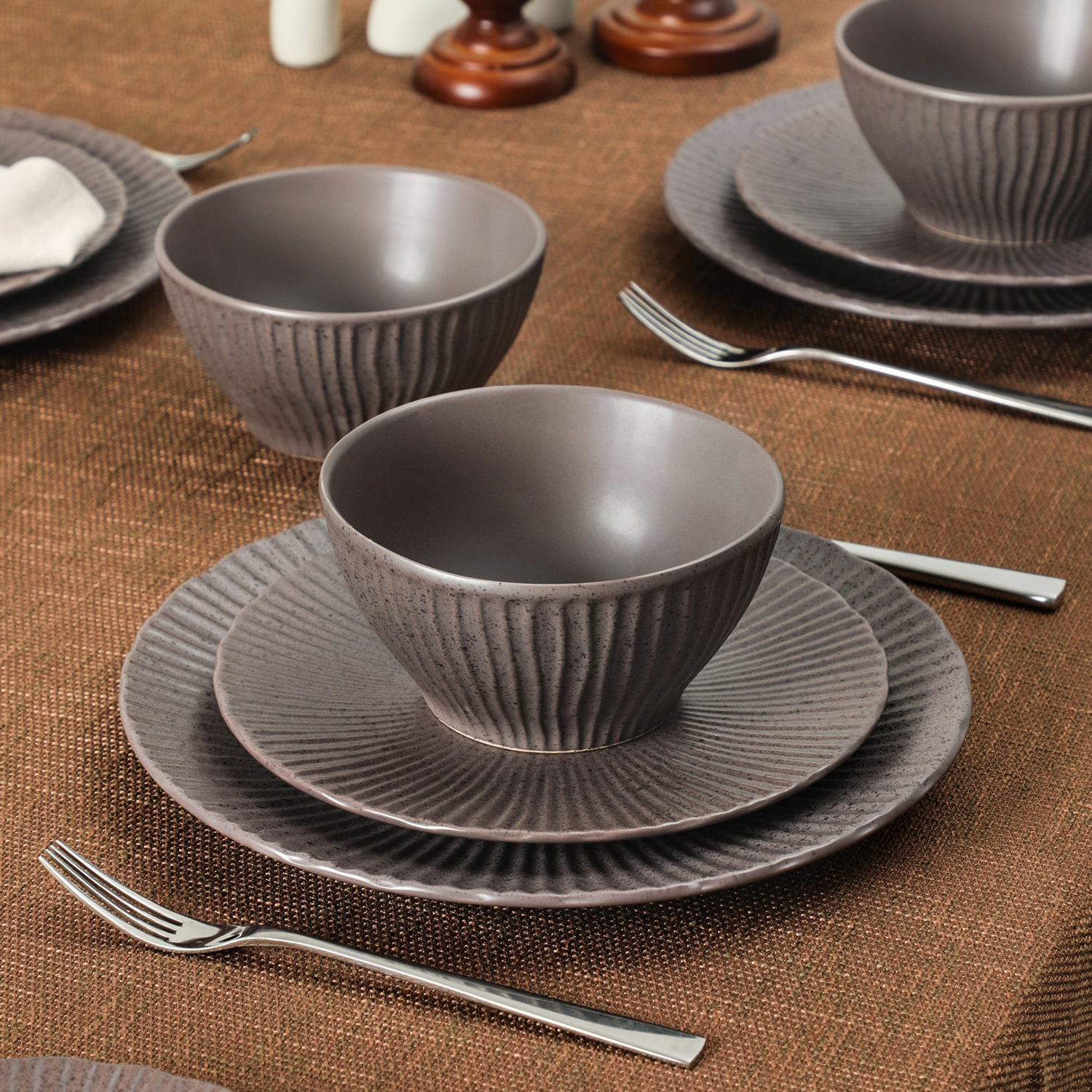 Stone + Lain Arlo 12-pc. Stoneware Dinnerware Set