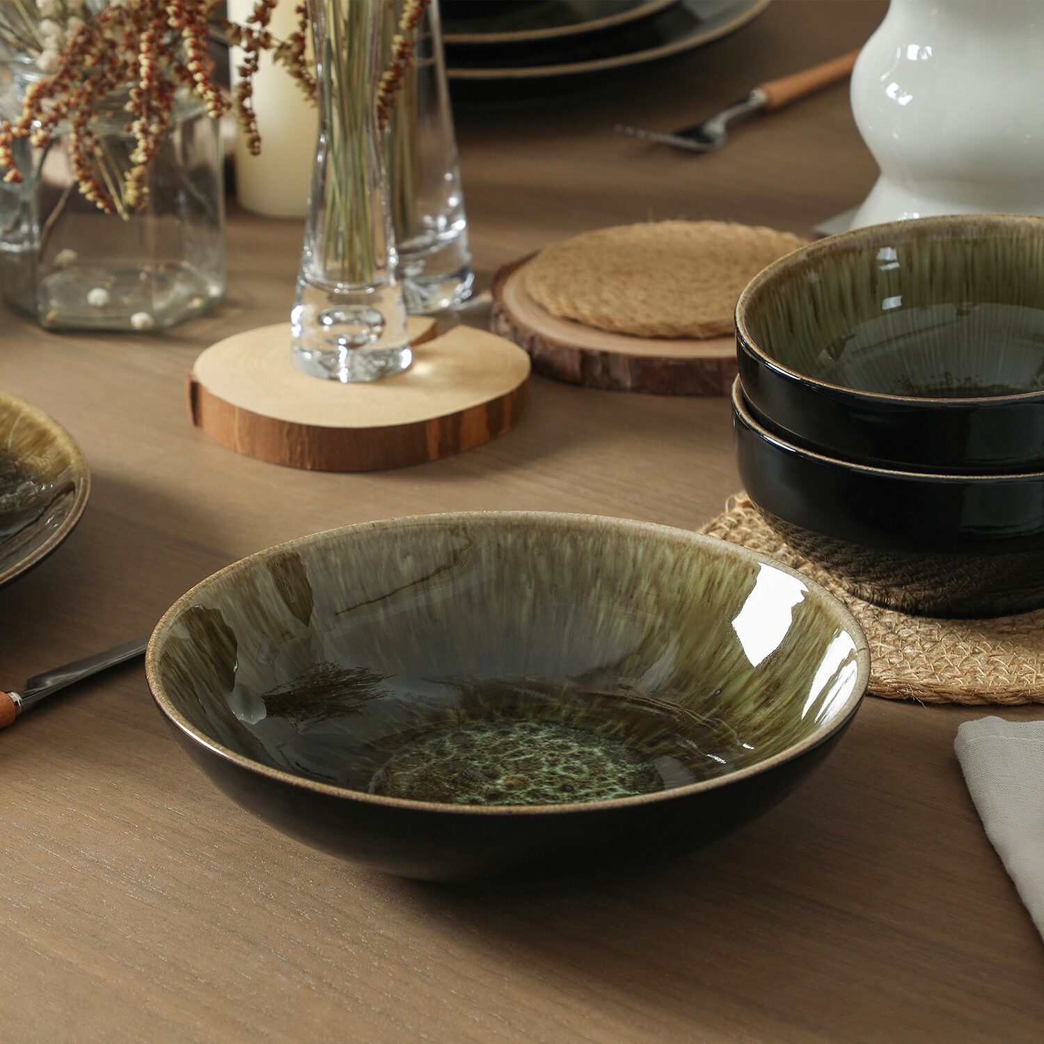 Stone + Lain Riley -pc. Stoneware Pasta Bowl
