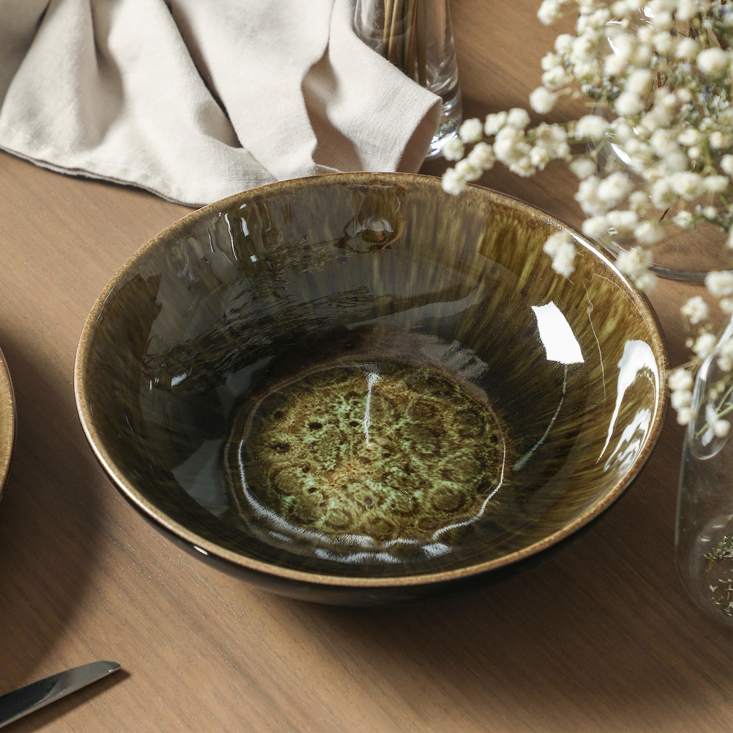 Stone + Lain Riley -pc. Stoneware Pasta Bowl